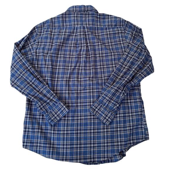 Brooks Brothers Shirt Mens XL Blue Slim Fit The Original Polo Button Long Sleeve - Picture 2 of 8